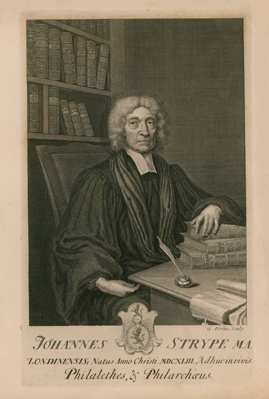Johannes Strype MA, Philalethes und Philarchaeus alkotó: George Vertue