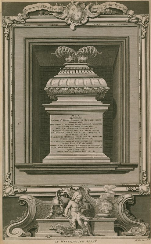 A hercegek a toronyban emlékmű alkotó: George Vertue