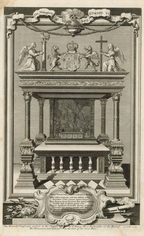 Edward király emlékműve VI alkotó: George Vertue