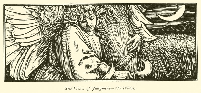 Az ítélet látomása, a búza (metszet) alkotó: George Woolliscroft Rhead