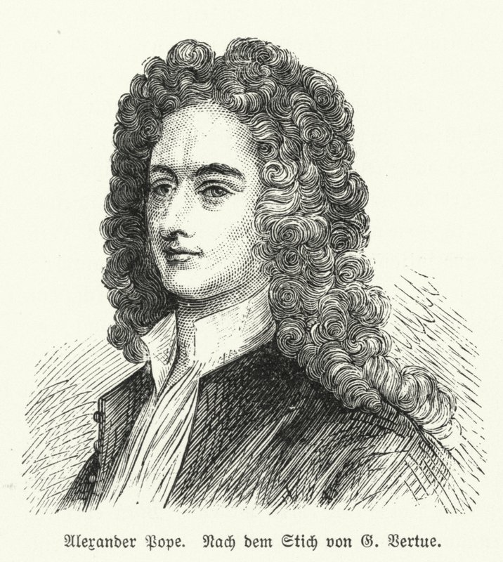 Alexander Pope angol költő alkotó: George after Vertue