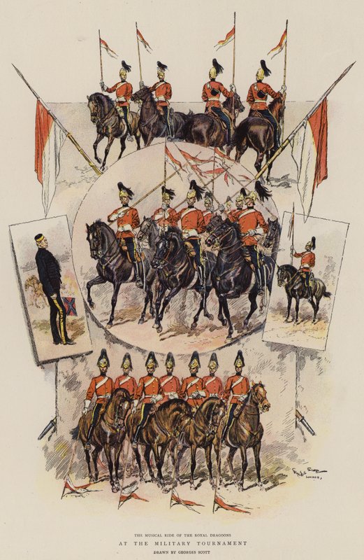 A katonai tornán (chromolitho) alkotó: Georges Bertin Scott