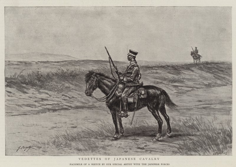 Japán lovassági vedettek alkotó: Georges Ferdinand Bigot