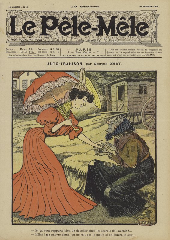Önárulás. Illusztráció: Le Pele-Mele, 1906 alkotó: Georges Antonin Henri Mory