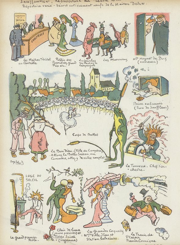 Illusztráció Le Rire alkotó: Georges Delaw