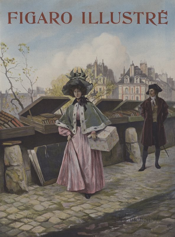 Habozás. A Le Figaro Illustre borítója, 1897. október alkotó: Georges Jules Auguste Cain