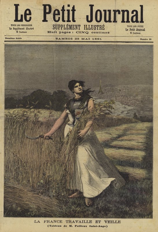 A Le Petit Journal borítója, 1891. május 23 alkotó: Georges Louis Poilleux Saint Ange