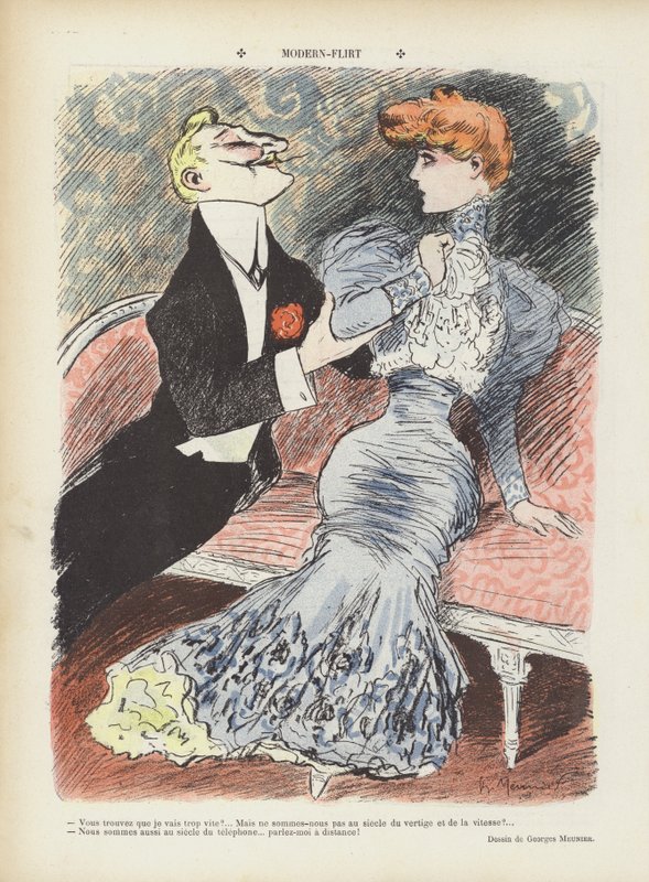 Modern flört. Illusztráció Le Rire alkotó: Georges Meunier