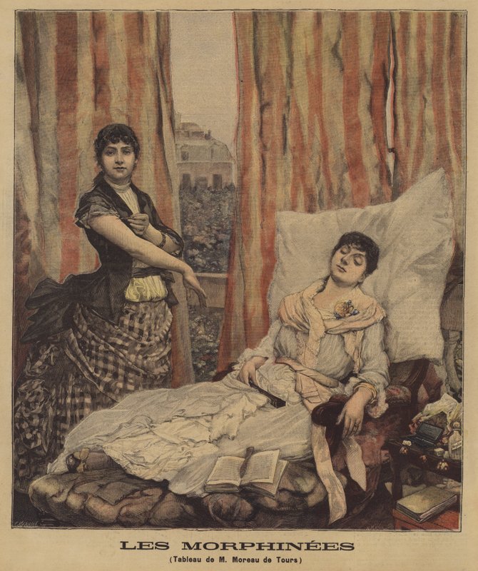 A morfiumfüggők alkotó: Georges Moreau de Tours