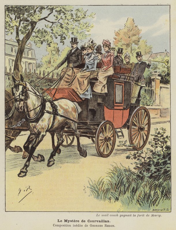 Courvaillan rejtélye (színes litó) alkotó: Georges Redon
