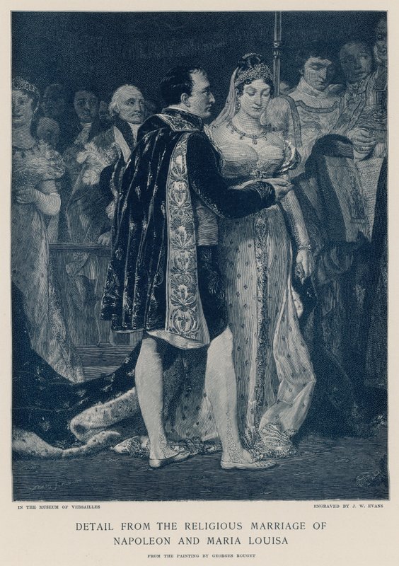 Részlet Napóleon és Maria Louisa vallási házasságából alkotó: Georges Rouget