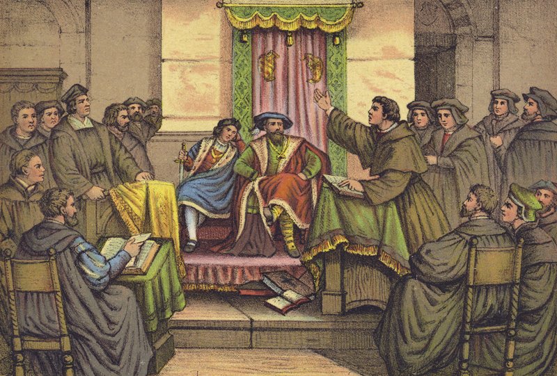 Luther vitája Dr. Eckkel Lipcsében, 1519 alkotó: German School