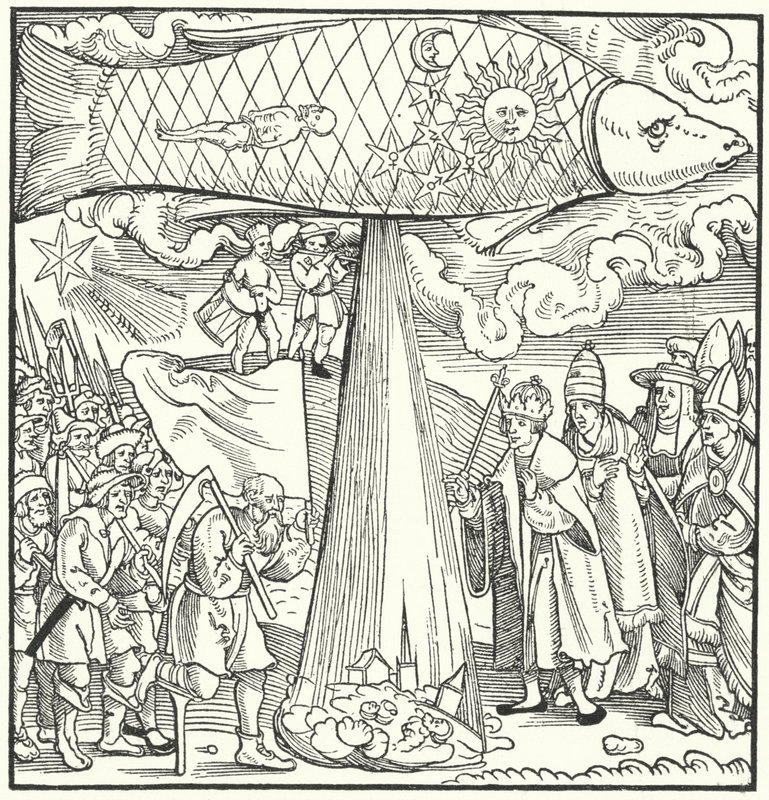 Jelenet az 1524-1525-ös német parasztháborút jövendölve alkotó: German School