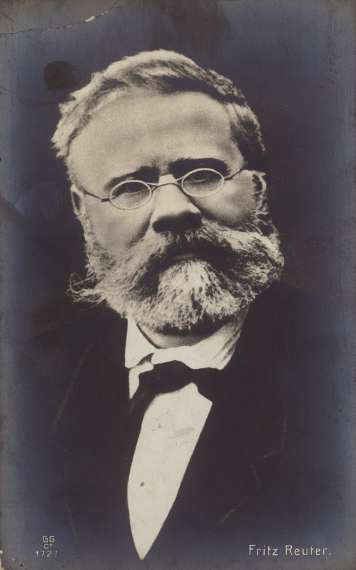 Fritz Reuter (1810-1874), német regényíró (fekete-fehér fotó) alkotó: German Photographer