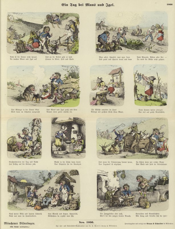 Egy nap egérrel és sündisznóval alkotó: German School