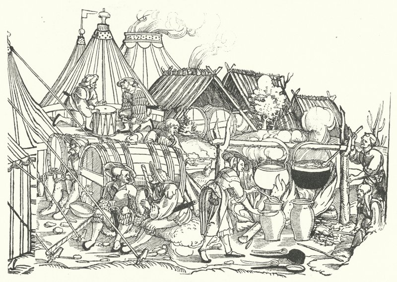 Landsknechts tábor alkotó: German School