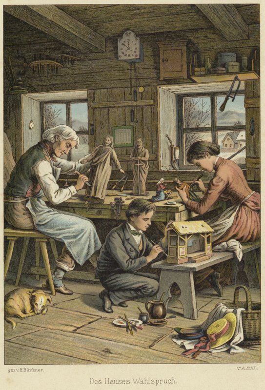 Egy kézműves műhely alkotó: German School