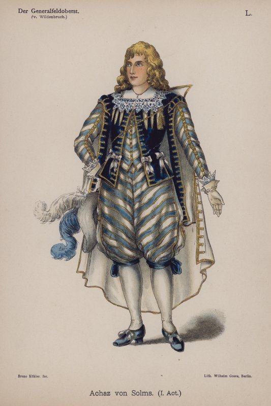Achaz von Solms, Ernst von Wildenbruch Der Generalfeldoberstből (színes litó) alkotó: German School