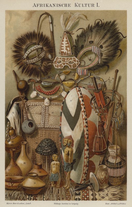 Afrikai kulturális tárgyak alkotó: German School