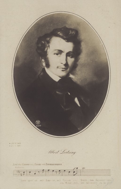 Albert Lortzing német zeneszerző, színész és énekes (litho) alkotó: German School