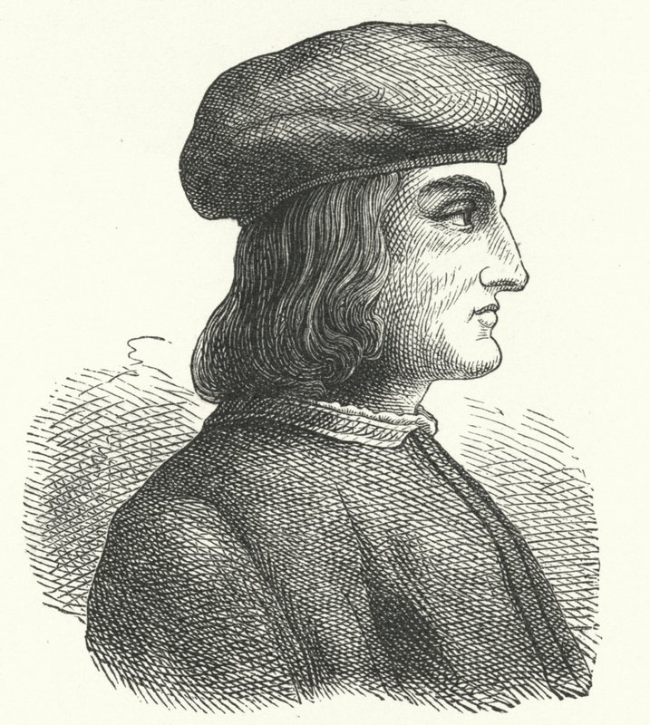 Aldus Manutius, velencei humanista, tudós, nyomdász és kiadó (metszet) alkotó: German School