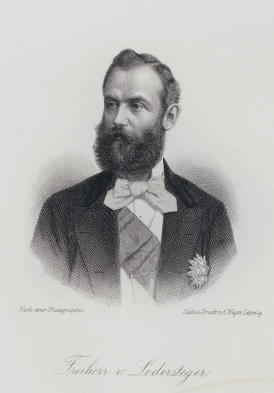 Alois Ledersteger, osztrák író (metszet) alkotó: German School