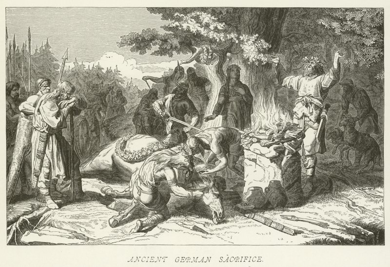 Ősi német áldozat alkotó: German School