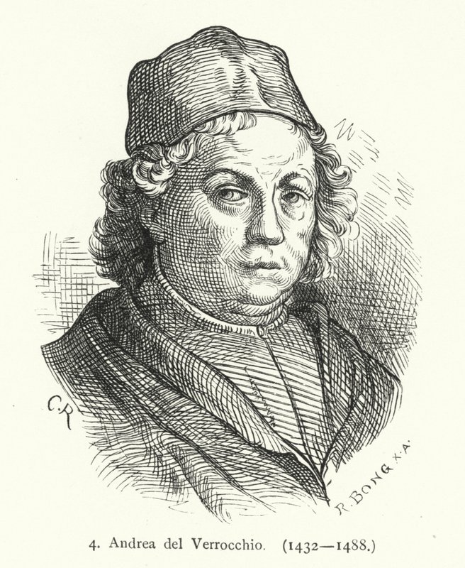 Andrea del Verrocchio olasz reneszánsz festő, szobrász és ötvös (metszet) alkotó: German School