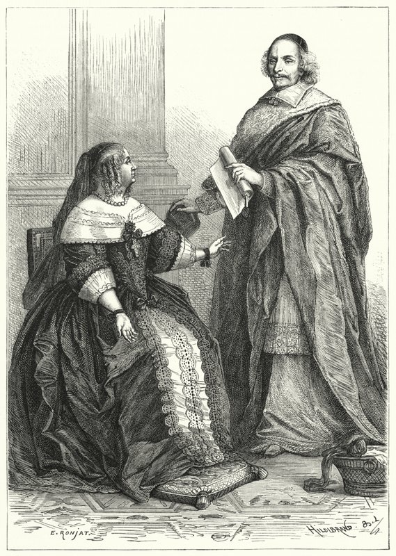 Ausztriai Anna, XIV. Lajos francia régense és Mazarin bíboros, Franciaország főminisztere alkotó: German School