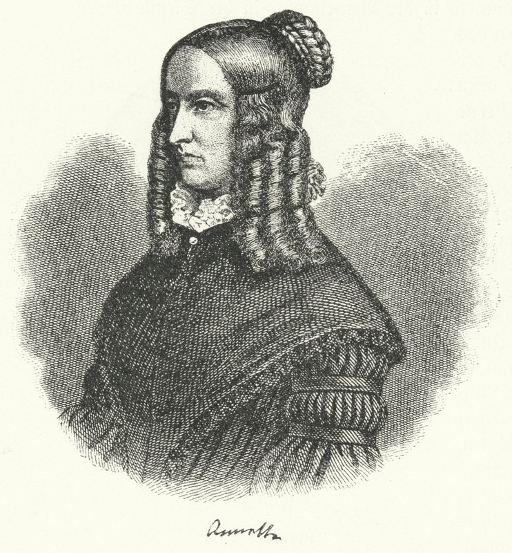 Annette von Droste-Hulshoff német író és zeneszerző (metszet) alkotó: German School