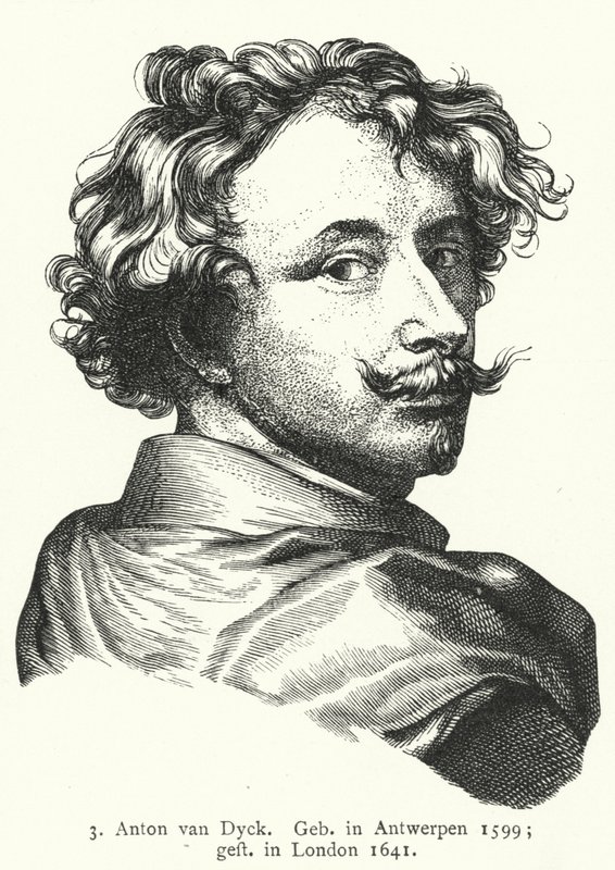 Anthony van Dyck, flamand barokk művész (metszet) alkotó: German School