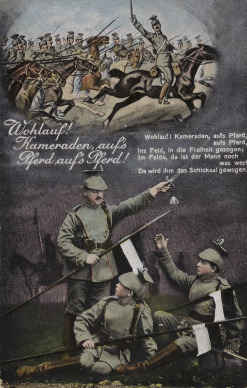 Felmerülhet! Elvtársak, a lovaitokon, a lovaitokon! (színes litó) alkotó: German School