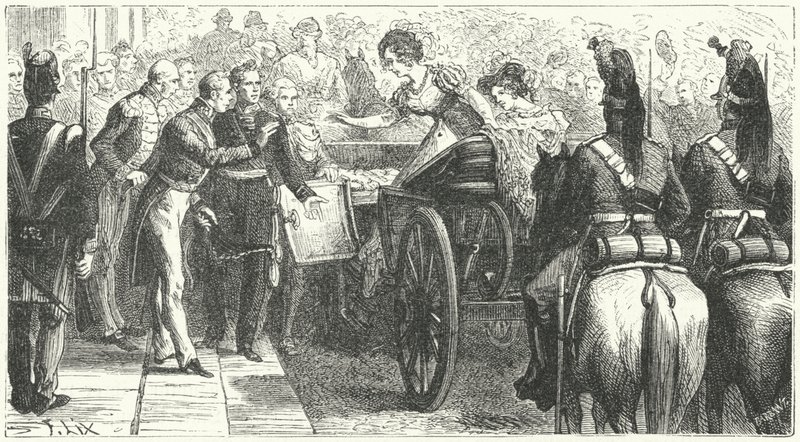 Caroline királynő érkezése Londonba alkotó: German School