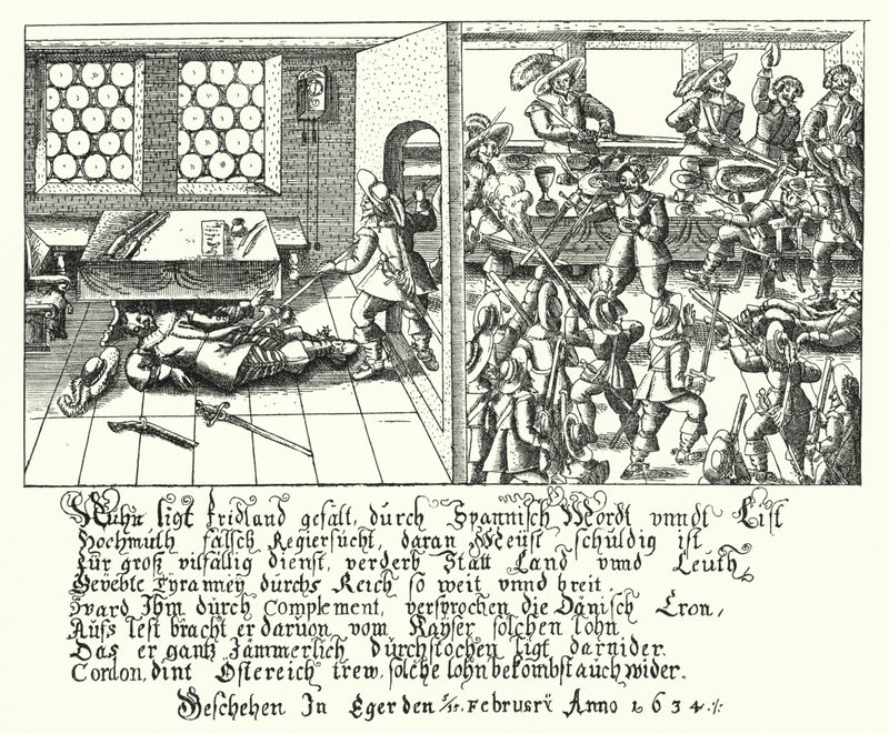 Albrecht von Wallenstein meggyilkolása alkotó: German School