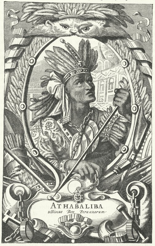Atahualpa, inka császár (metszet) alkotó: German School