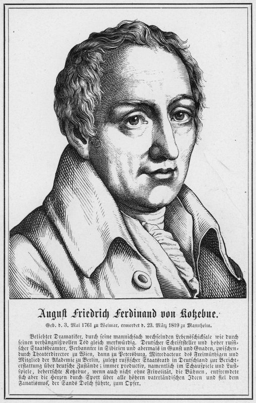 August Friedrich Ferdinand von Kokebue (metszet) alkotó: German School