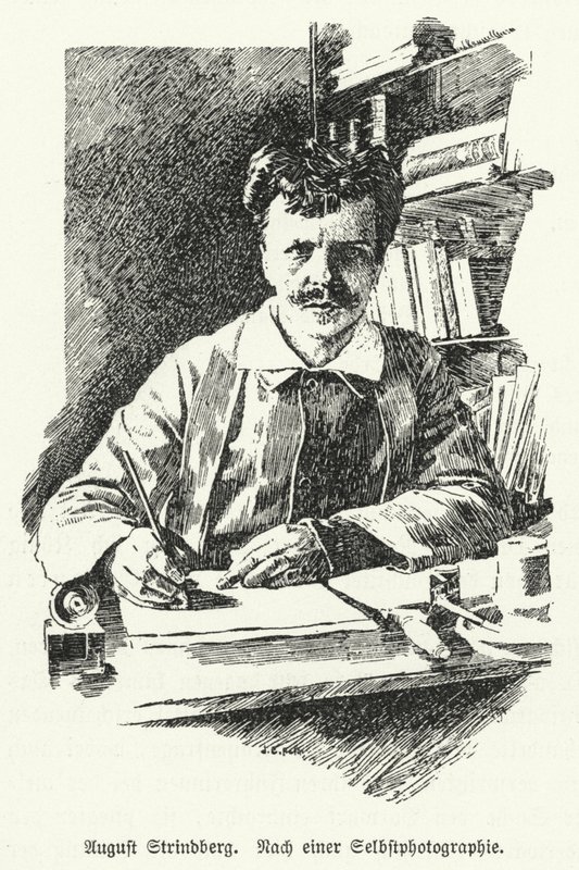 August Strindberg svéd drámaíró, regényíró, költő és művész alkotó: German School