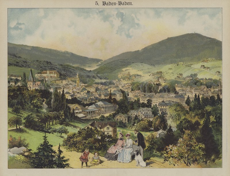 Baden-Baden (színes litó) alkotó: German School