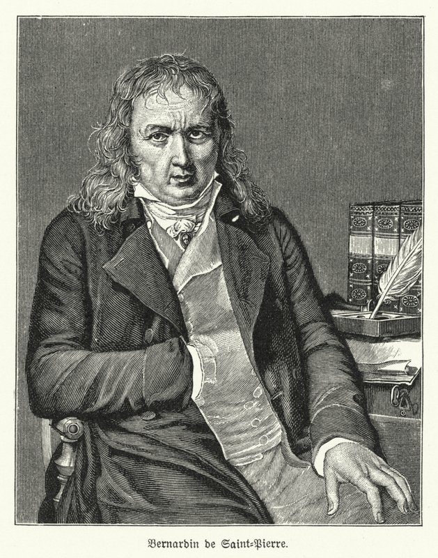 Bernardin de Saint-Pierre francia író és botanikus (litho) alkotó: German School