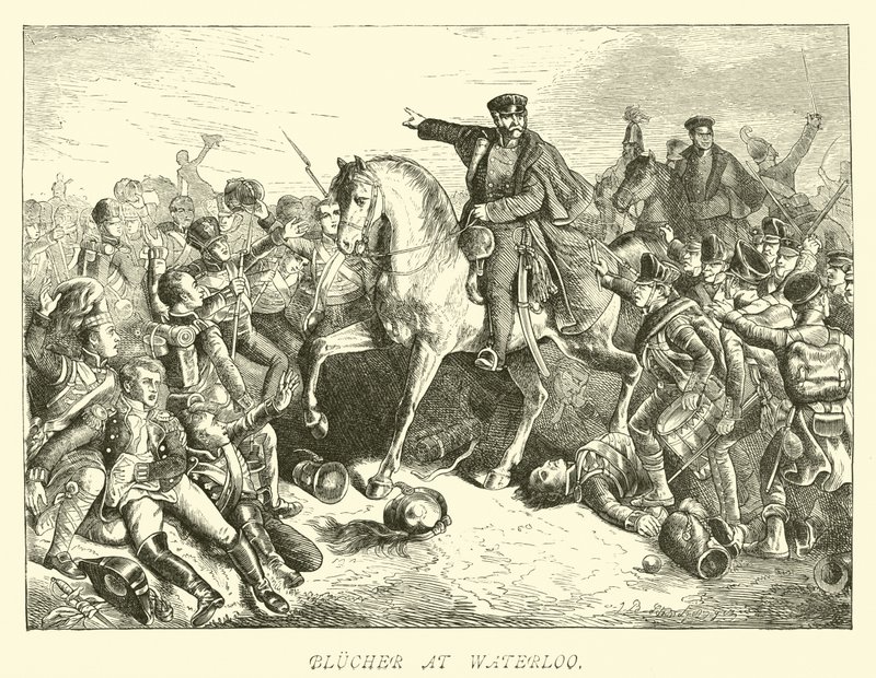 Blucher Waterlooban alkotó: German School