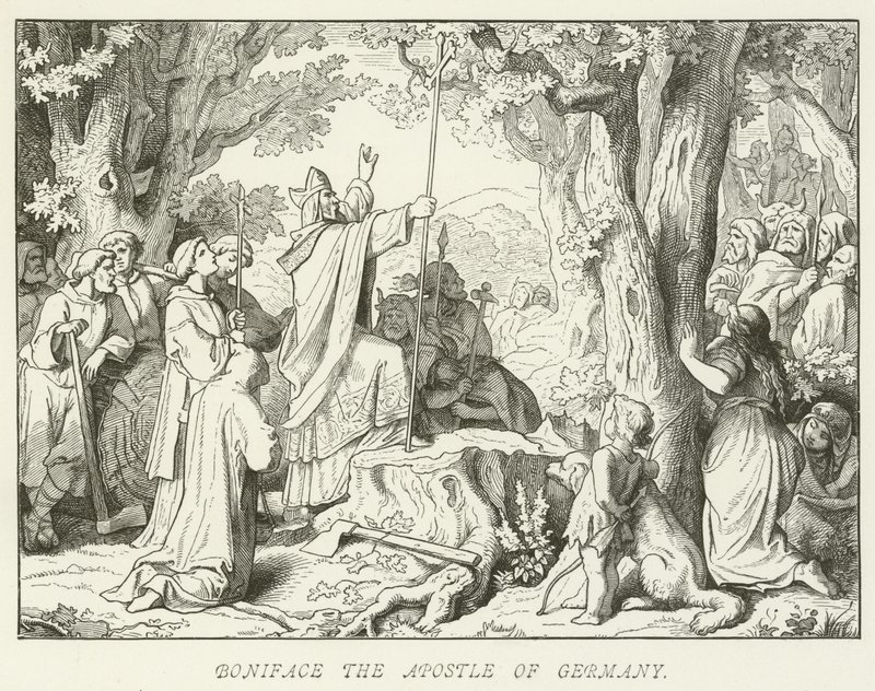 Boniface the Apostle of Germany  alkotó: German School