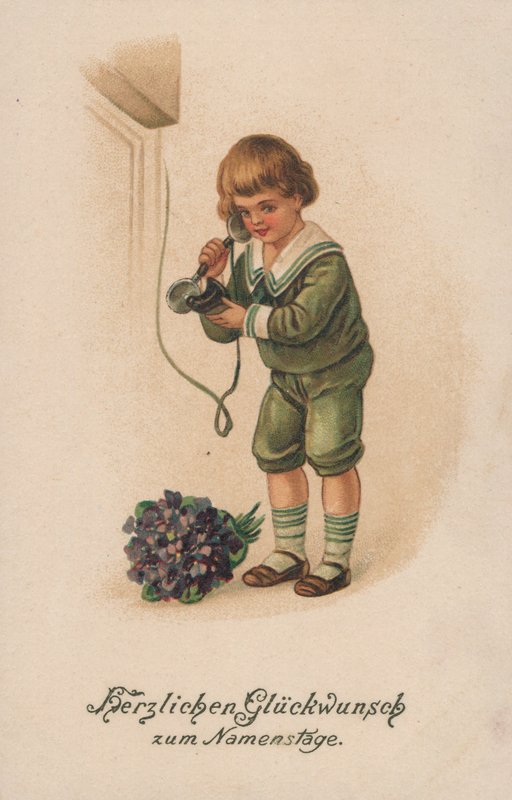 Fiú és telefon alkotó: German School