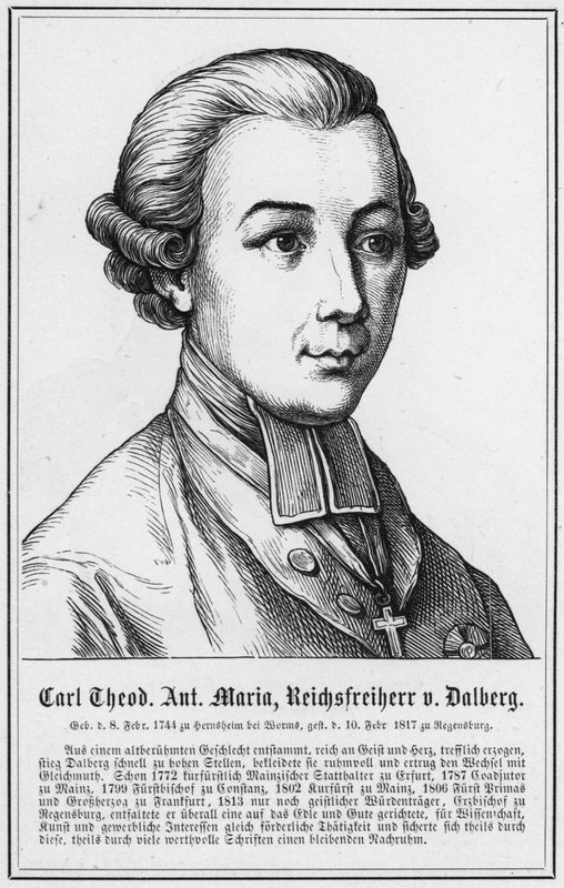 Carl Theodor Anton Maria, Reichsfreiherr von Dalberg (metszet) alkotó: German School