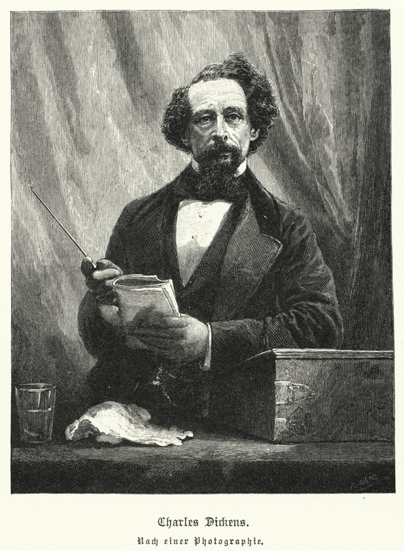 Charles Dickens angol regényíró (litho) alkotó: German School