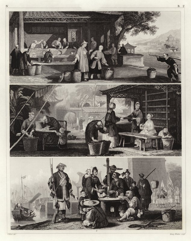 Kínai jelenetek (metszet) alkotó: German School