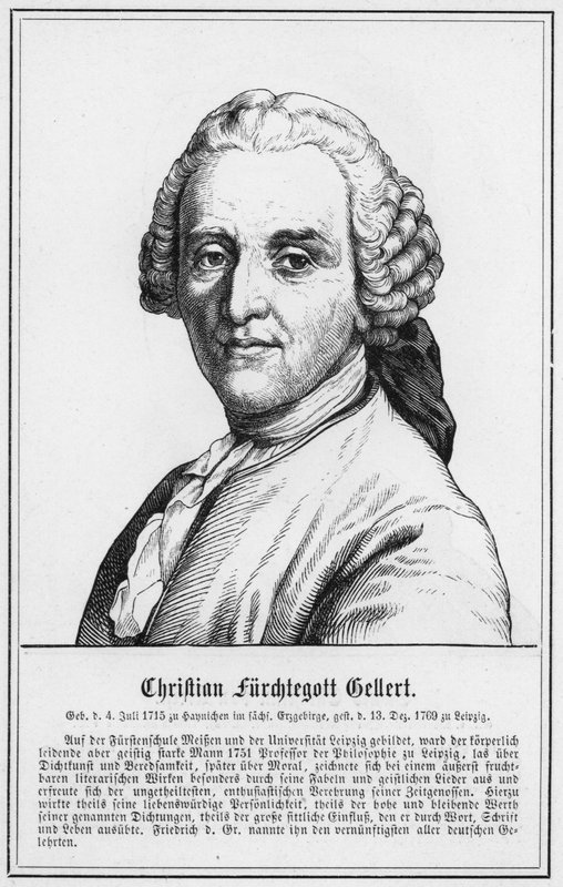 Christian Angstegott Gellert (metszet) alkotó: German School