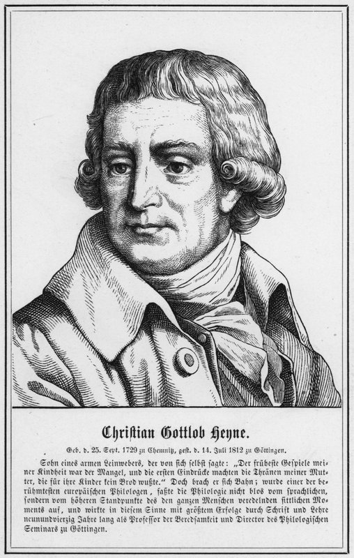 Christian Gottlob Heyne (metszet) alkotó: German School