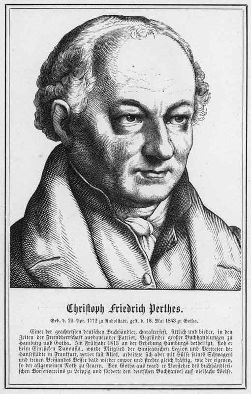 Christoph Friedrich Perthes (metszet) alkotó: German School