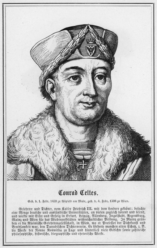 Conrad Celtes (metszet) alkotó: German School