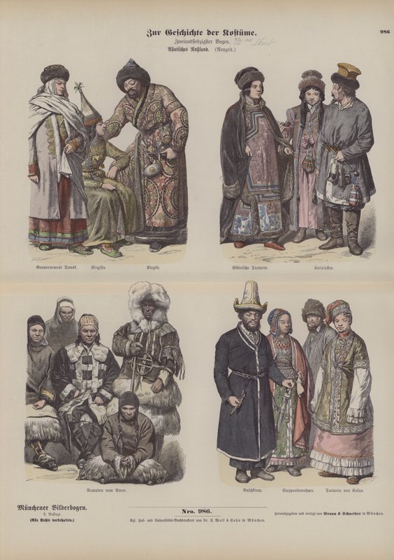 Az orosz Távol-Kelet jelmezei, 19. század alkotó: German School